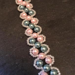 Evelyn pearl bracelet.