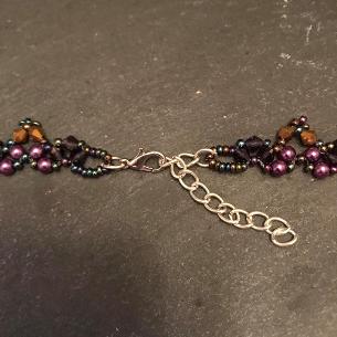 Purple garden necklace.