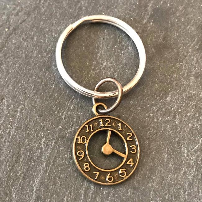 Clock key ring.