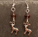 Reindeer earrings.