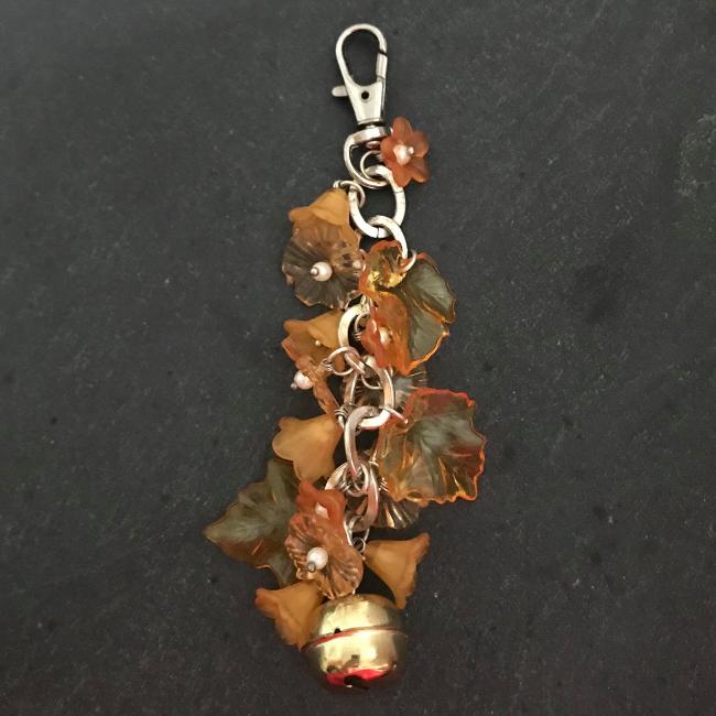 This fun bag charm can clip easily onto your bag, your coat, or anywhere you like.